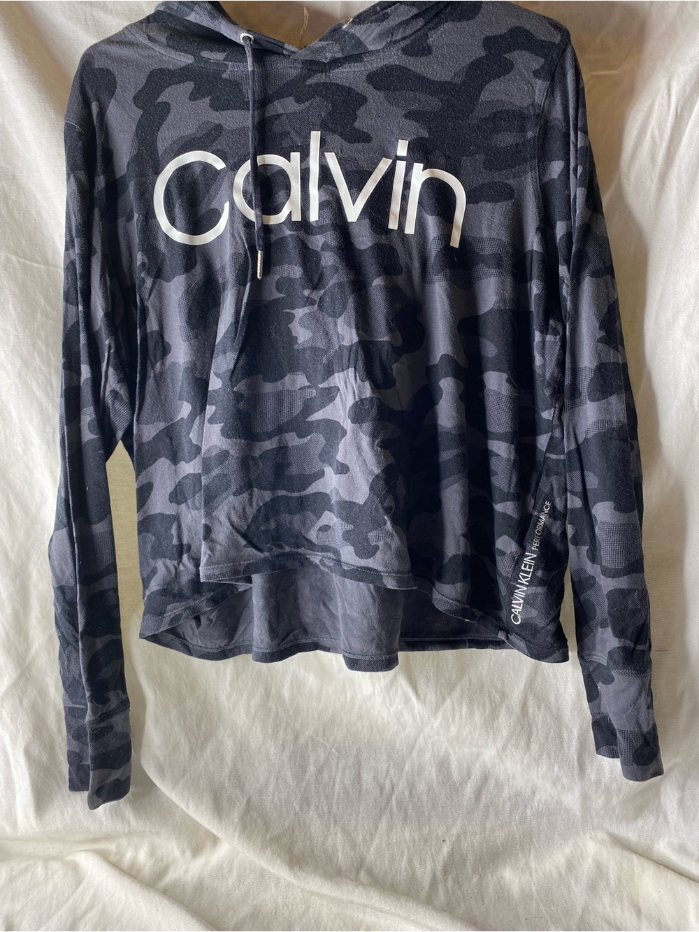 Calvin Klein Performance Black & Gray Camo Hoodie